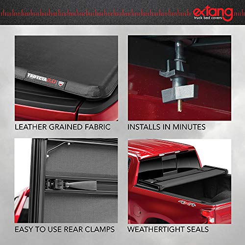 extang Trifecta 2.0 Soft Folding Truck Bed Tonneau Cover | 92800 | Fits 2007 - 2013 Toyota Tundra w/o rail system 5' 7" Bed (66.7")