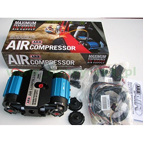 ARB CKMTA12 '12V' On-Board Twin High Performance Air Compressor, Ideal for Air Lockers Locking Differentials, Tire Inflator, Air Horn, Air Tools and Pneumatic Tools.