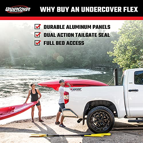 UnderCover Flex Hard Folding Truck Bed Tonneau Cover | FX21020 | Fits 2015 - 2020 Ford F-150 6' 7" Bed (78.9")