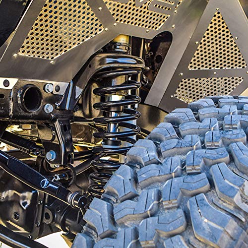 DV8 Offroad | Front Hydraulic Bumpstop Upgrade Kit for Wrangler JK & JL + Gladiator JT | Silver Finish