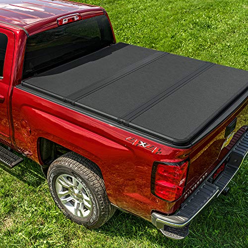 extang Solid Fold 2.0 Hard Folding Truck Bed Tonneau Cover | 83450 | Fits 2014 - 2018, 2019 Legacy Chevy/GMC Silverado/Sierra 1500, 2014-18 2500/3500HD 6' 7" Bed (78.9") , Black