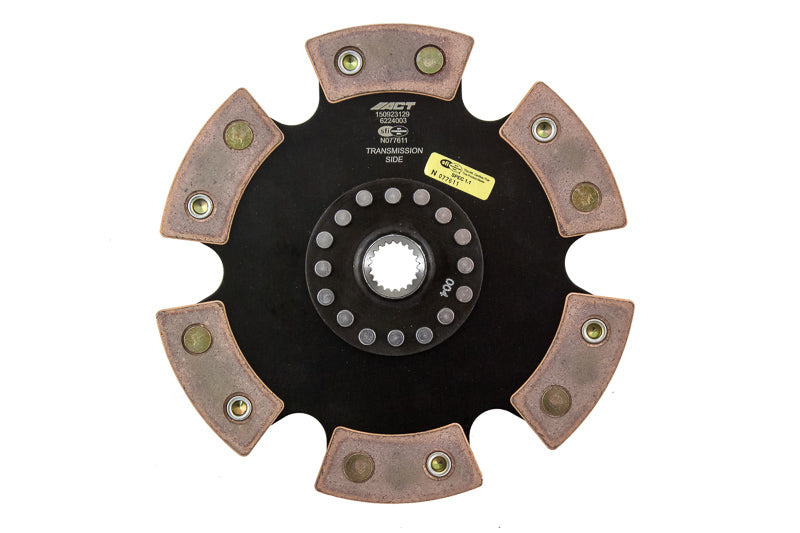 Advanced Clutch 6224003 ACT 6 Pad Rigid Race Disc