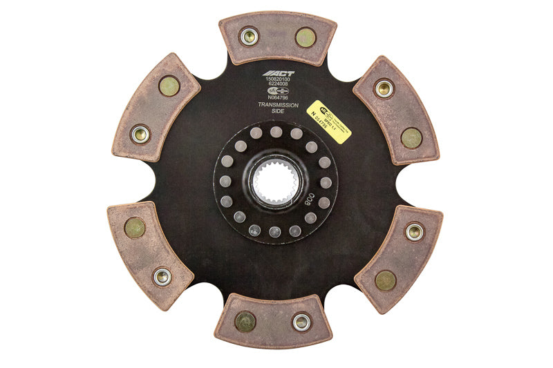 Advanced Clutch 6224008 ACT 6 Pad Rigid Race Disc