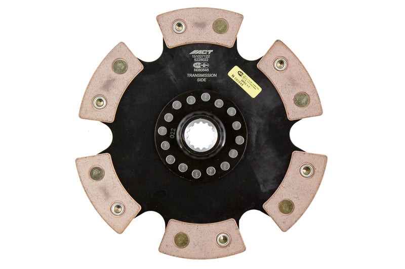 Advanced Clutch 6228022 ACT 6 Pad Rigid Race Disc