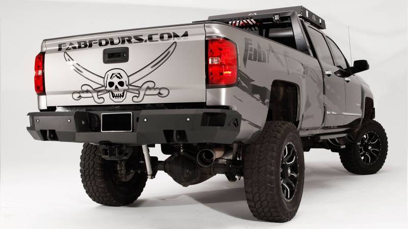 Fab Fours CH14-W3051-B Premium Premium Rear Bumper w/ Sensors Chevy Silverado 2500HD/3500 2015-2019 *BARE STEEL*