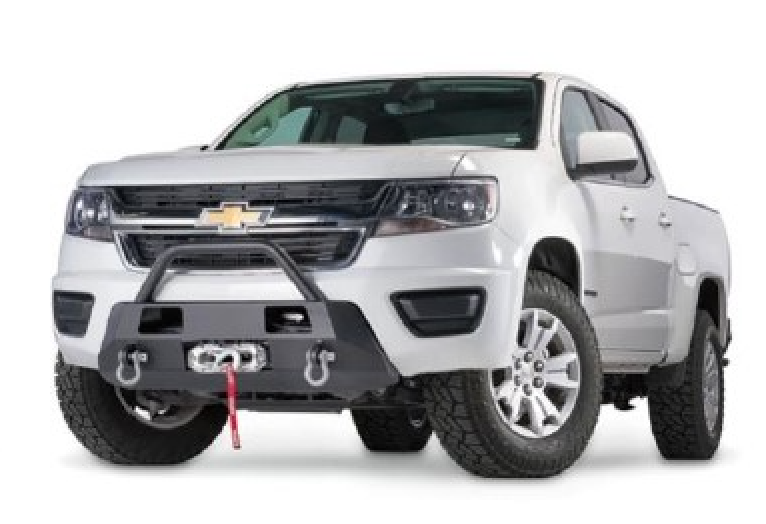 Warn 103210 Semi Hidden Winch Mount Bumper Chevy Colorado 2015-2020 (Not ZR2 or Bison)