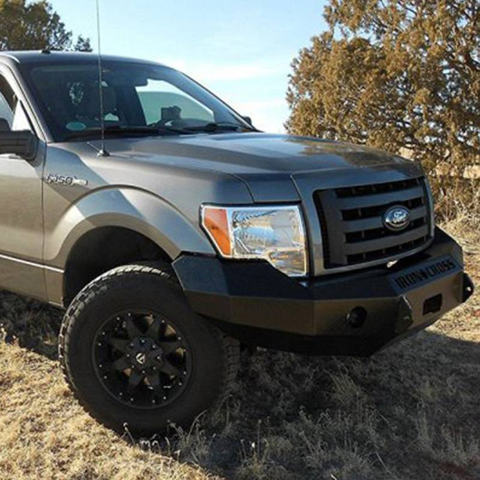 Iron Cross 20-415-09 Base Winch Front Bumper for Ford F150 2009-2014 - Gloss Black