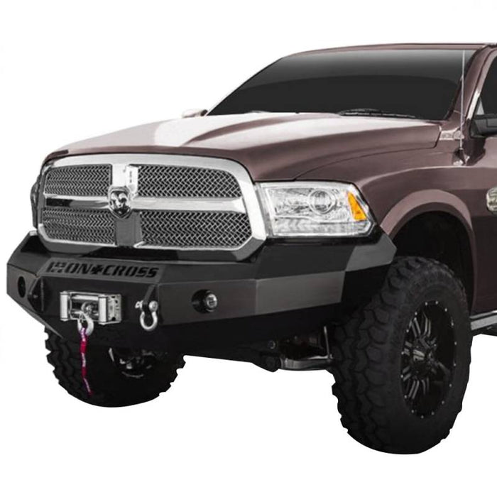 Iron Cross 20-615-13 Base Winch Front Bumper for Dodge Ram 1500 2013-2018 - Gloss Black