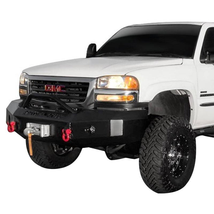 Iron Cross 22-325-03 Winch Front Bumper w/ Push Bar for GMC Sierra 2500HD/3500 2003-2006 - Gloss Black