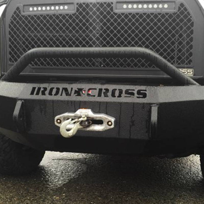 Iron Cross 22-415-18 Winch Front Bumper w/ Push Bar for Ford F150 2018-2020 - Gloss Black