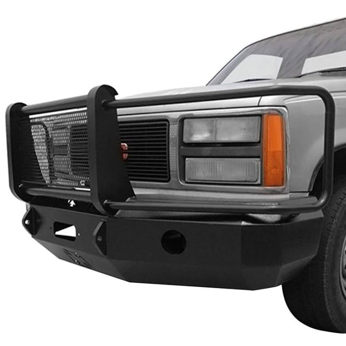 Iron Cross 24-515-88 Winch Front Bumper w/ Grille Guard for Chevy Silverado 1500/2500/3500 1988-1998 - Gloss Black