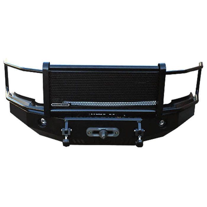 Iron Cross 24-405-92 Winch Front Bumper w/ Grille Guard for Ford Van E-150/E-250/E-350/E-450 1992-2007 - Gloss Black