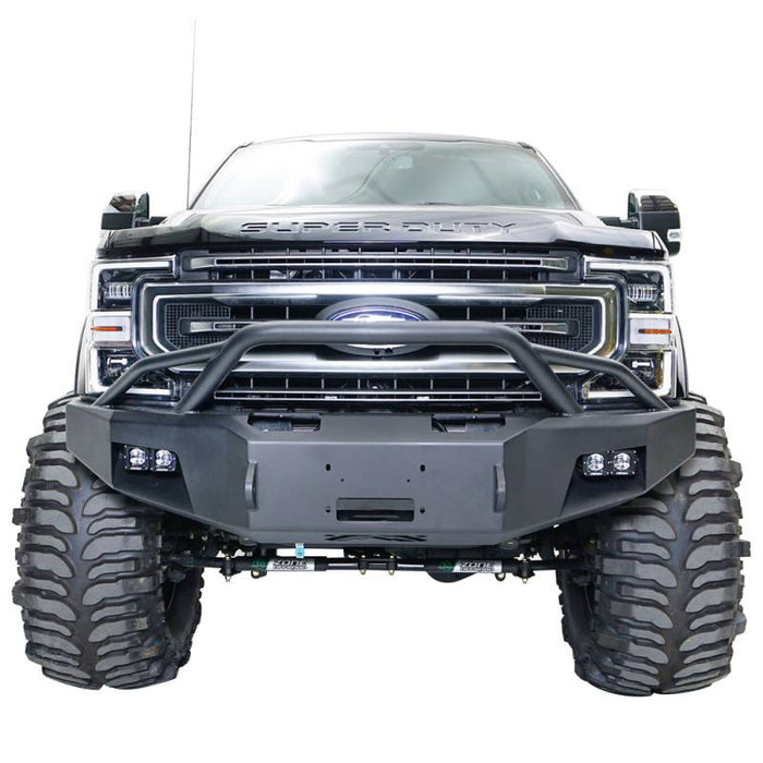 Fab Fours FS05-A1252-1 Winch Front Bumper w/ Pre-Runner Guard and Sensor Holes for Ford F250/F350/F450/F550 2005-2007