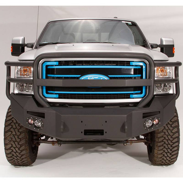 Fab Fours FS11-A2550-1 Winch Front Bumper w/ Full Guard and Sensor Holes for Ford F250/F350 2011-2016