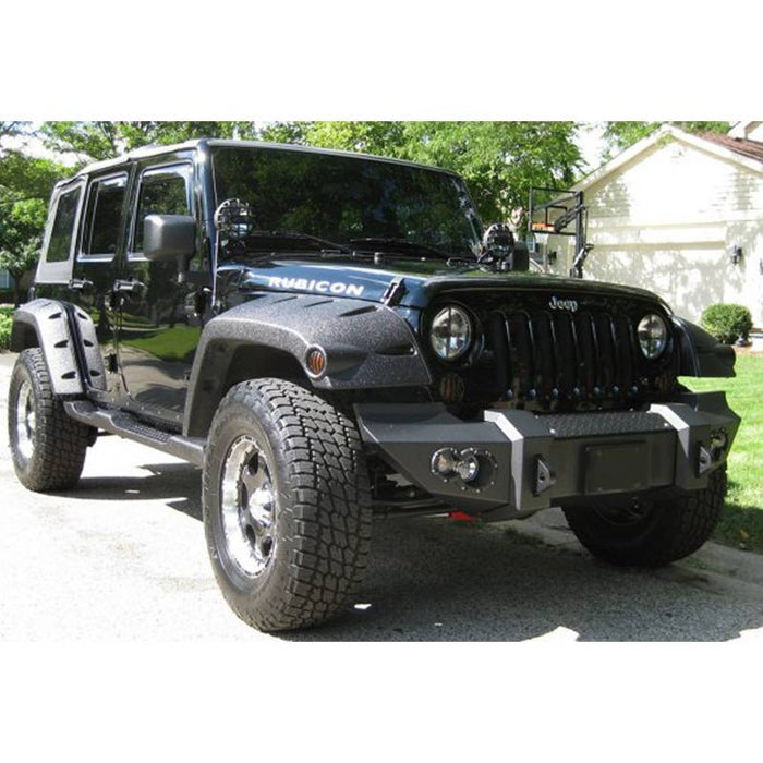 Fab Fours JK07-B1851-1 Lifestyle Winch Front Bumper for Jeep Wrangler JK 2007-2018