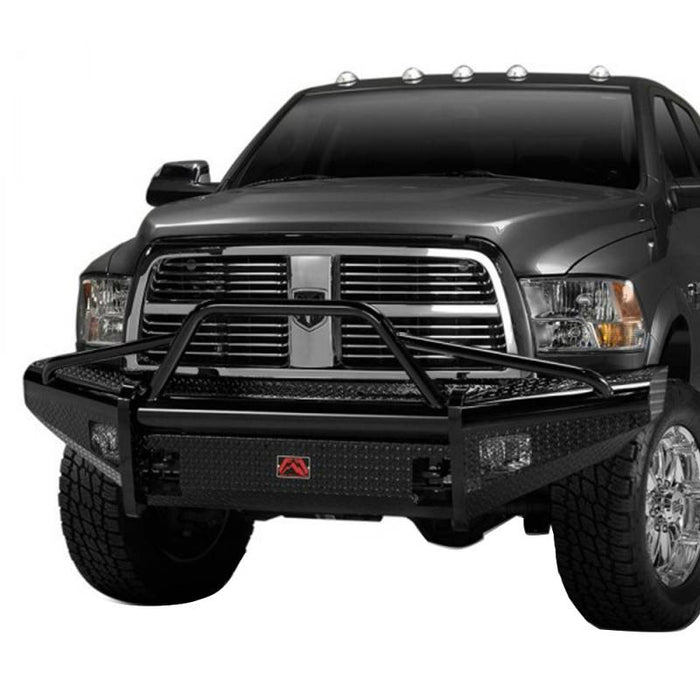 Fab Fours DR06-S1162-1 Black Steel Front Bumper w/ Pre-Runner Guard for Dodge Ram 2500 HD/3500 HD/4500 HD/5500 HD 2006-2009