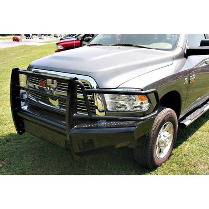 Fab Fours Black Steel Full Guard Front Bumper 2010-2018 Dodge 2500/3500 DR10-S2960-1