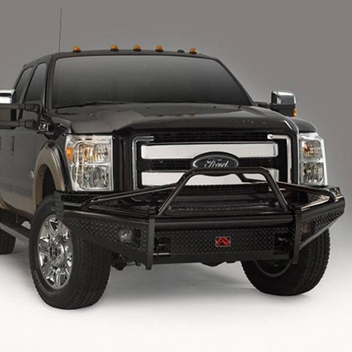 Fab Fours FS05-S1262-1 Black Steel Front Bumper w/ Pre-Runner Guard for Ford F250/F350 2005-2007