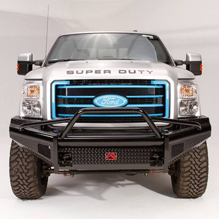 Fab Fours FS05-S1262-1 Black Steel Front Bumper w/ Pre-Runner Guard for Ford F250/F350 2005-2007