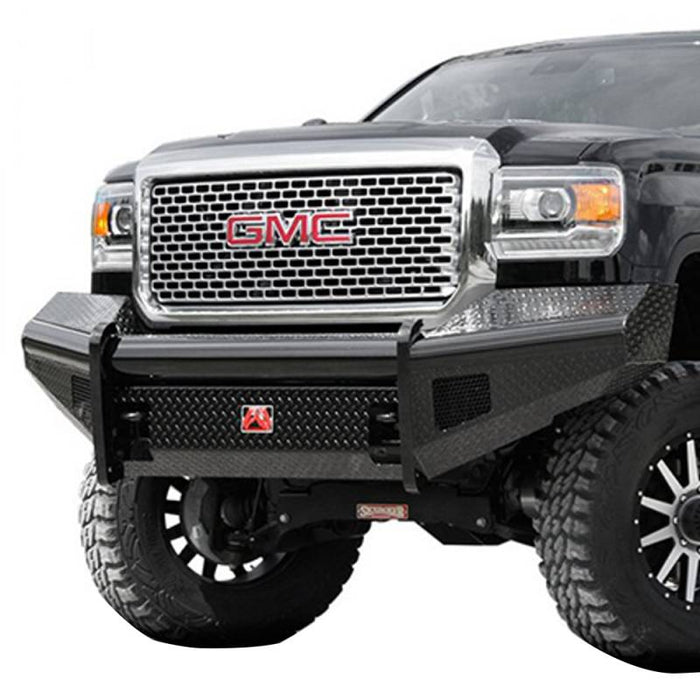 Fab Fours GM08-S2161-1 Black Steel Front Bumper for GMC Sierra 2500HD/3500 2007-2010