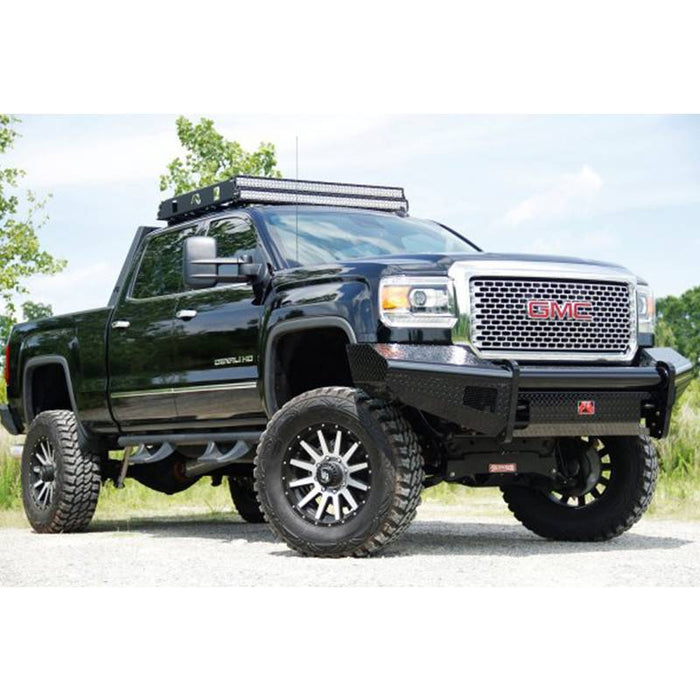 Fab Fours GM11-S2861-1 Black Steel Front Bumper for GMC Sierra 2500HD/3500 2011-2014