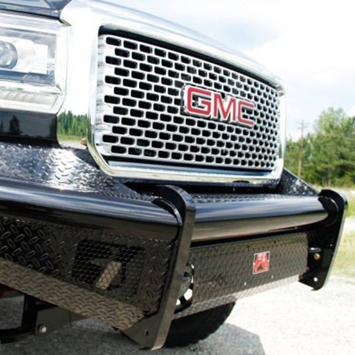 Fab Fours GM11-S2861-1 Black Steel Front Bumper for GMC Sierra 2500HD/3500 2011-2014