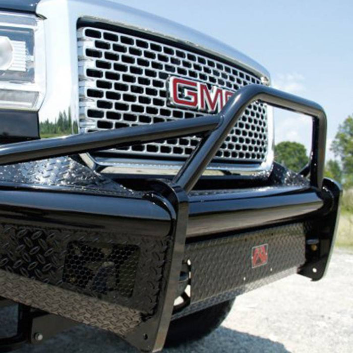 Fab Fours GM11-S2862-1 Black Steel Front Bumper w/ Pre-Runner Guard for GMC Sierra 2500HD/3500 2011-2014