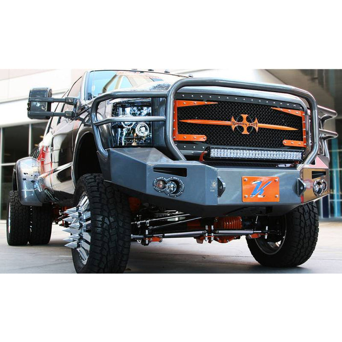 Fab Fours FS11-A2650-1 Winch Front Bumper w/ Full Guard and Sensor Holes for Ford F450/F550 2011-2016