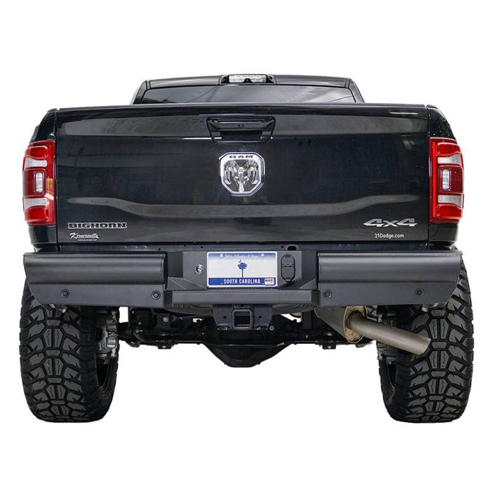 Fab Fours DR94-U1650-1 Black Steel Elite Smooth Rear Bumper for Dodge Ram 2500/3500 1994-2002