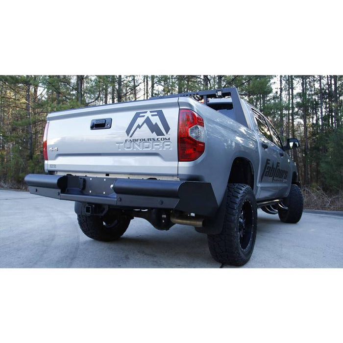 Fab Fours TT07-U1550-1 Black Steel Elite Smooth Rear Bumper for Toyota Tundra 2007-2013