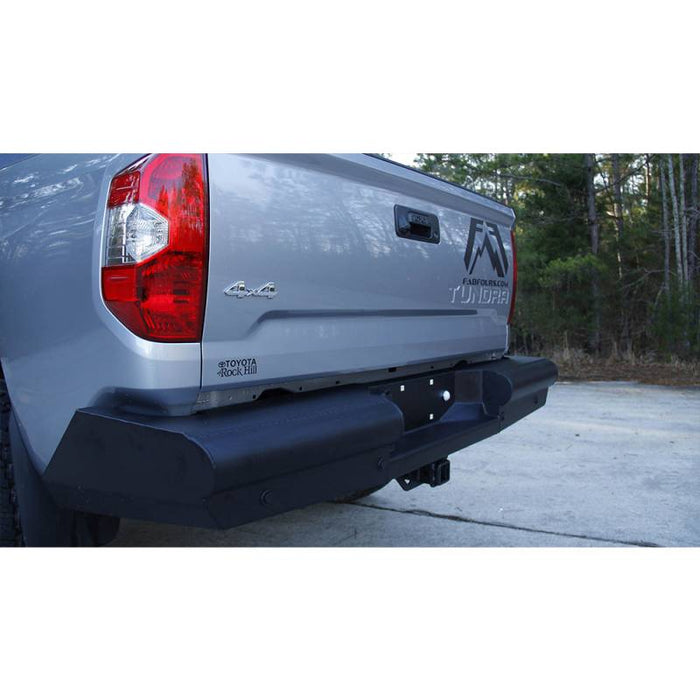 Fab Fours TT07-U1550-1 Black Steel Elite Smooth Rear Bumper for Toyota Tundra 2007-2013