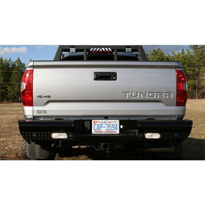 Fab Fours TT07-T1550-1 Black Steel Rear Bumper for Toyota Tundra 2007-2013