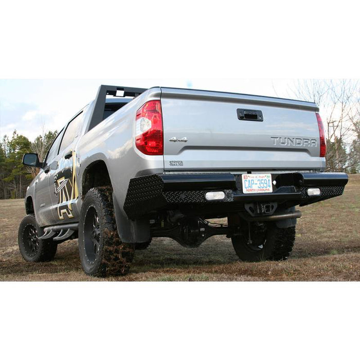 Fab Fours TT07-T1550-1 Black Steel Rear Bumper for Toyota Tundra 2007-2013