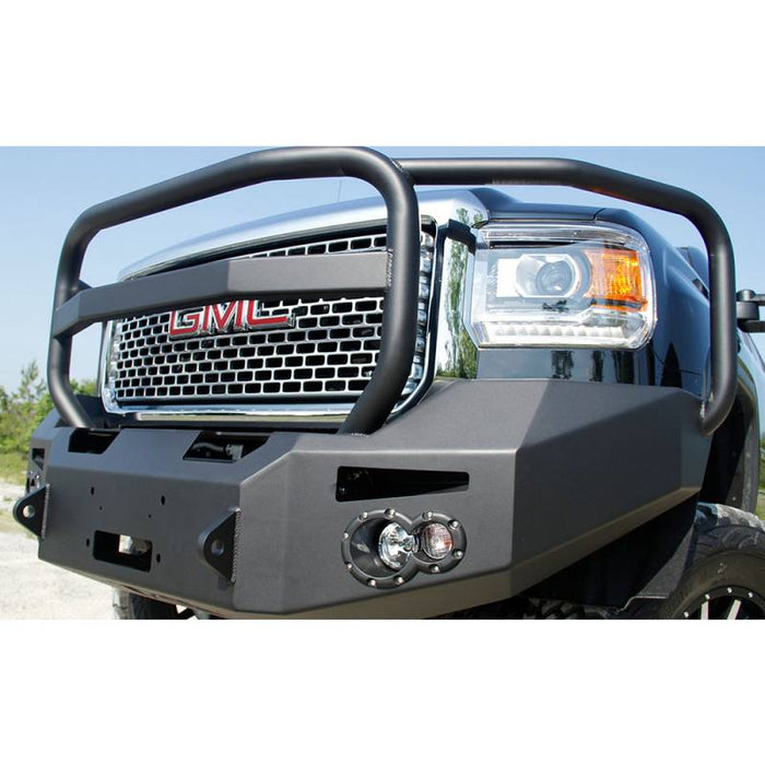 Fab Fours GM14-C3150-1 Winch Front Bumper w/ Full Guard and Sensor Holes for GMC Sierra 2500HD/3500 2015-2019