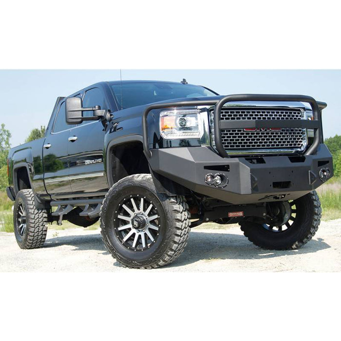 Fab Fours GM14-A3150-1 Winch Front Bumper w/ Full Guard for GMC Sierra 2500HD/3500 2015-2019