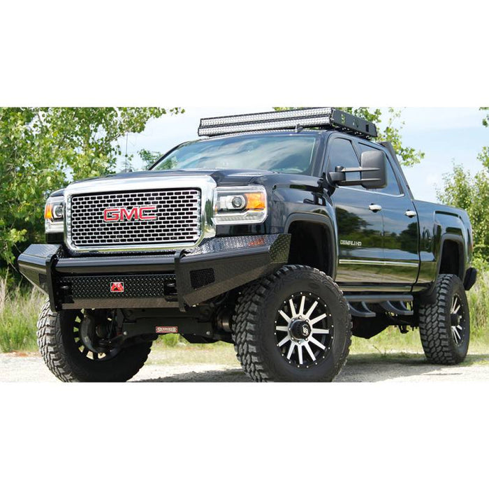 Fab Fours GM14-S3161-1 Black Steel Front Bumper for GMC Sierra 2500HD/3500 2015-2019