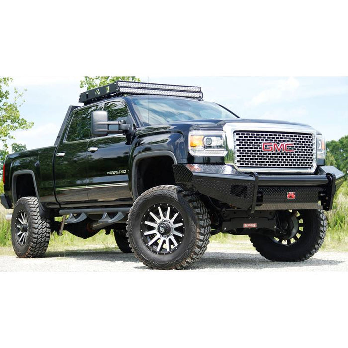 Fab Fours GM14-S3161-1 Black Steel Front Bumper for GMC Sierra 2500HD/3500 2015-2019