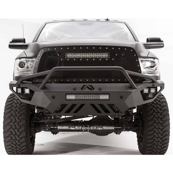 Fab Fours DR10-V2952-1 Vengeance Front Bumper w/ Pre-Runner Guard and Sensor Holes for Dodge Ram 2500/3500/4500/5500 2010-2018