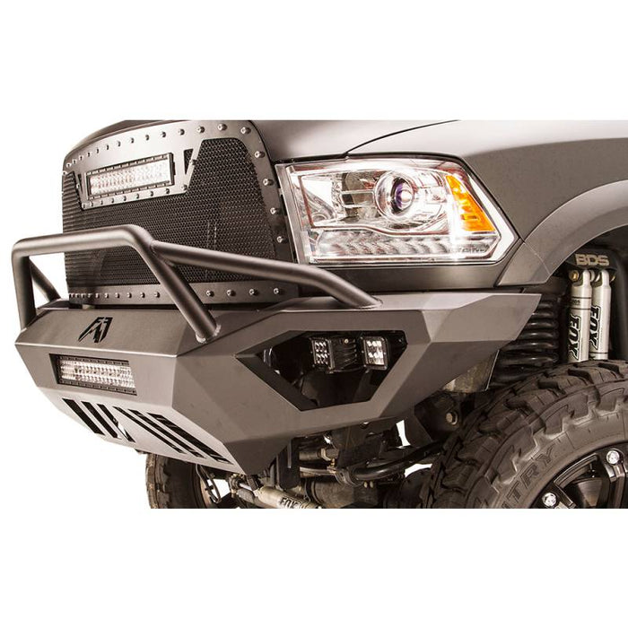 Fab Fours DR10-V2952-1 Vengeance Front Bumper w/ Pre-Runner Guard and Sensor Holes for Dodge Ram 2500/3500/4500/5500 2010-2018