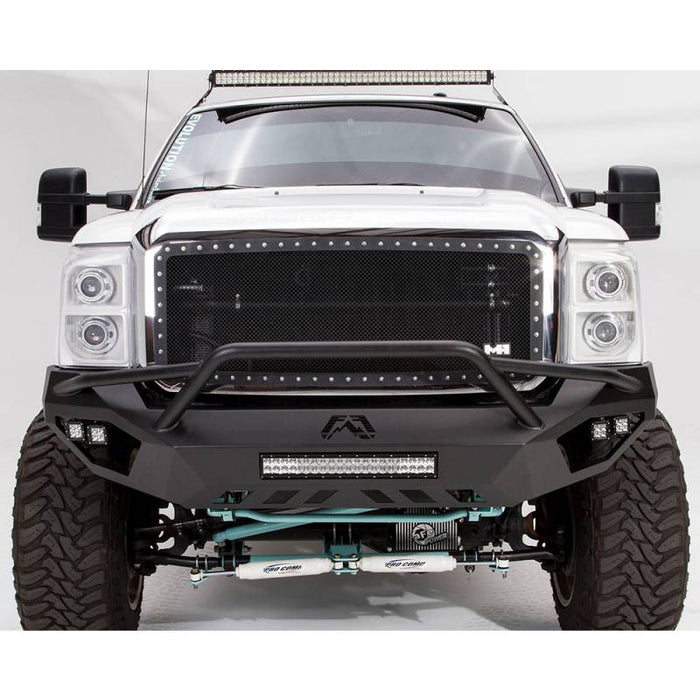 Fab Fours FS11-V2552-1 Vengeance Front Bumper w/ Pre-Runner Guard and Sensor Holes for Ford F250/F350 2011-2016