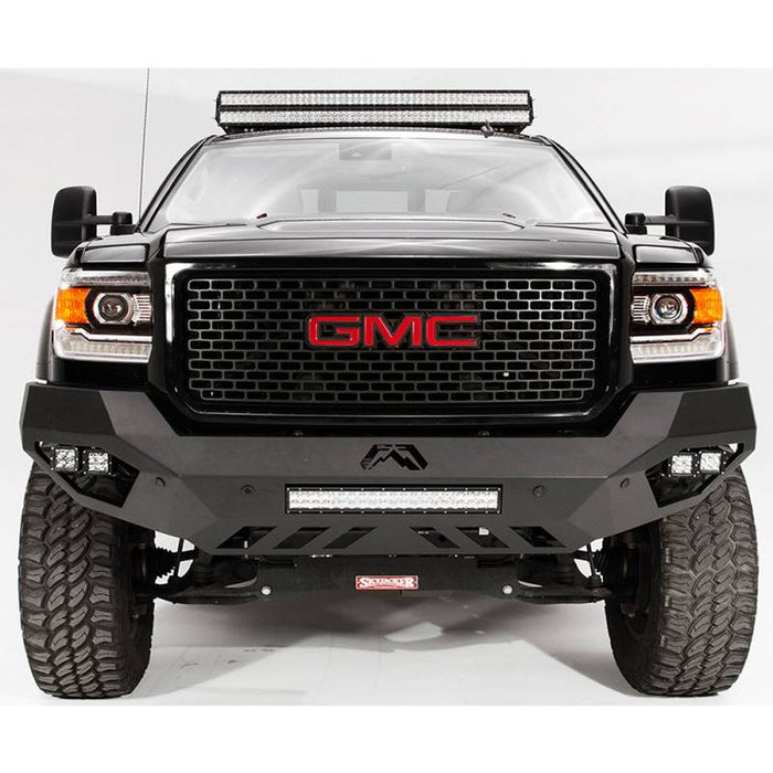 Fab Fours GM15-V3151-1 Vengeance Front Bumper w/ Sensor Holes for GMC Sierra 2500HD/3500 2015-2019