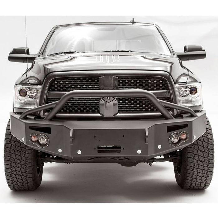 Fab Fours DR16-C4052-1 Winch Front Bumper w/ Pre-Runner Bar and Sensor Holes for Dodge Ram 2500/3500/4500/5500 2016-2018