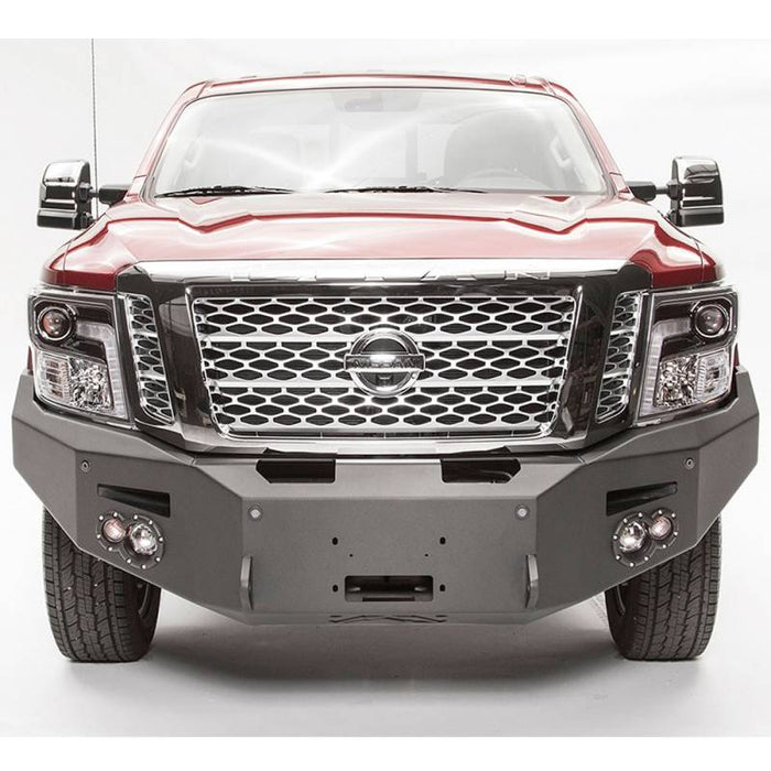 Fab Fours NT16-F3751-1 Winch Front Bumper w/ Sensor Holes for Nissan Titan XD Only 2016-2021