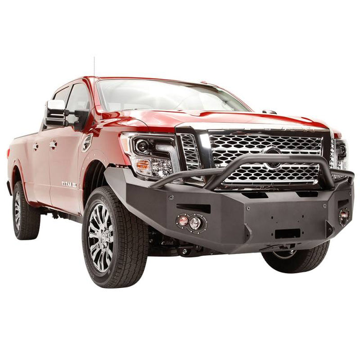 Fab Fours NT16-F3752-1 Winch Front Bumper w/ Pre-Runner Guard w/ Sensor Holes for Nissan Titan XD Only 2016-2021