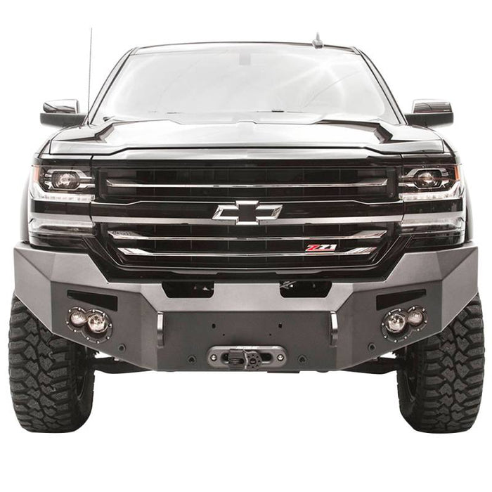 Fab Fours CS16-F3851-1 Winch Front Bumper w/ Sensor Holes for Chevy Silverado 1500 2016-2018