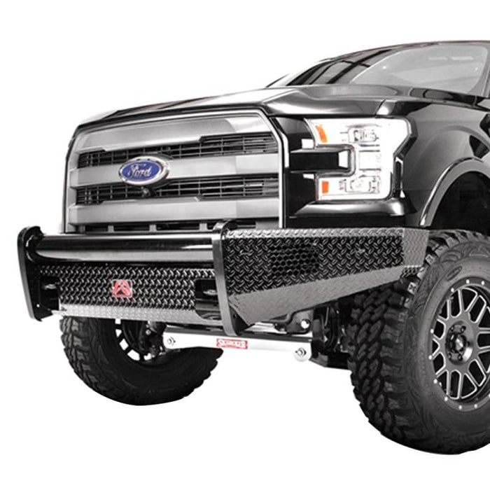 Fab Fours FS17-S4161-1 Black Steel Front Bumper for Ford F250/F350/F450/F550 2017-2022