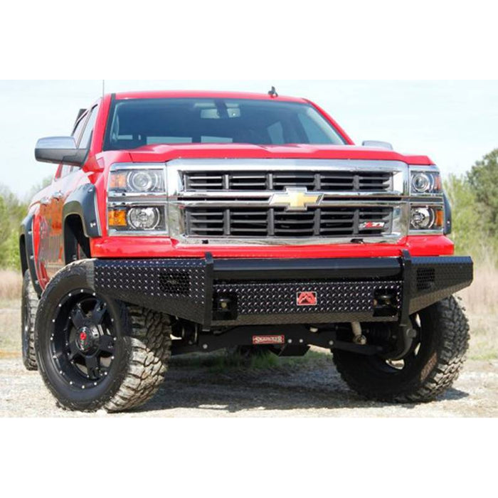 Fab Fours FS17-S4161-1 Black Steel Front Bumper for Ford F250/F350/F450/F550 2017-2022