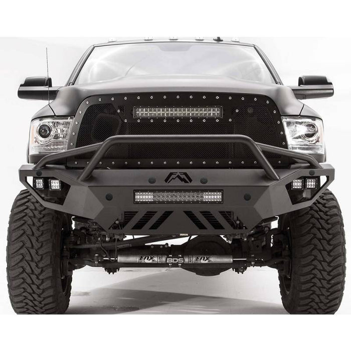 Fab Fours DR16-V4052-1 Vengeance Front Bumper w/ Pre-Runner Guard and Sensor Holes for Dodge Ram 2500/3500/4500/5500 2016-2018