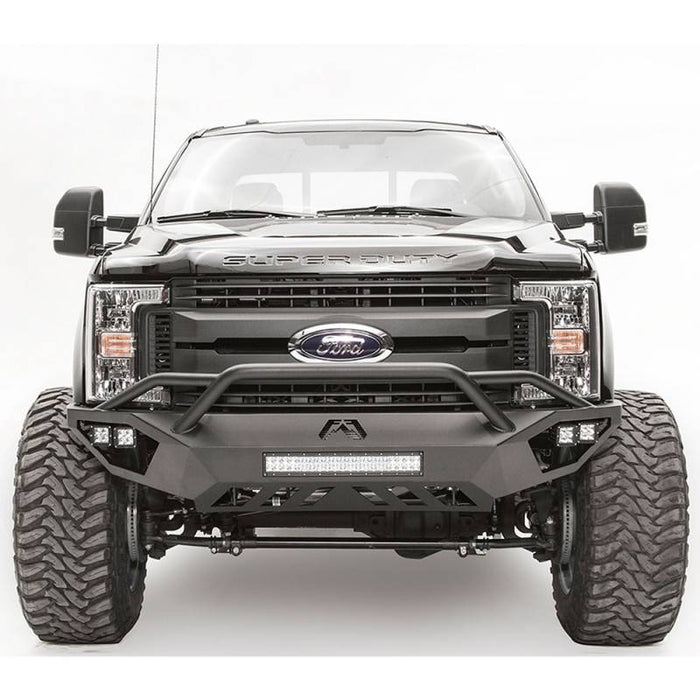 Fab Fours FS17-V4152-1 Vengeance Front Bumper w/ Pre-Runner Guard and Sensor Holes for Ford F250/F350 2017-2022