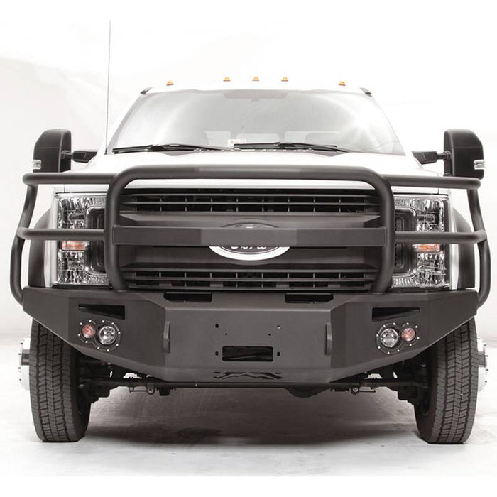 Fab Fours FS17-A4250-1 Winch Front Bumper w/ Full Guard and Sensor Holes for Ford F450/F550 2017-2022